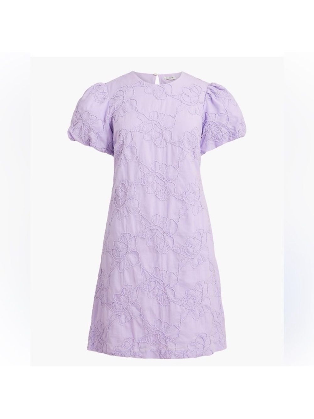 NWT J. Crew Embroidered puff-sleeve mini dress size 8